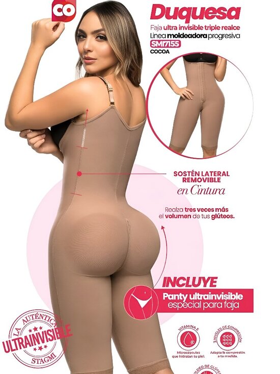 Stagmi Other - La Duqueza SMI7155 Women's Shapewear Faja Triple Gluteus Lift Enhance Curves XL